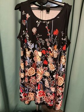 Women’s Plus Sz 3X soft floral print dress NWOT